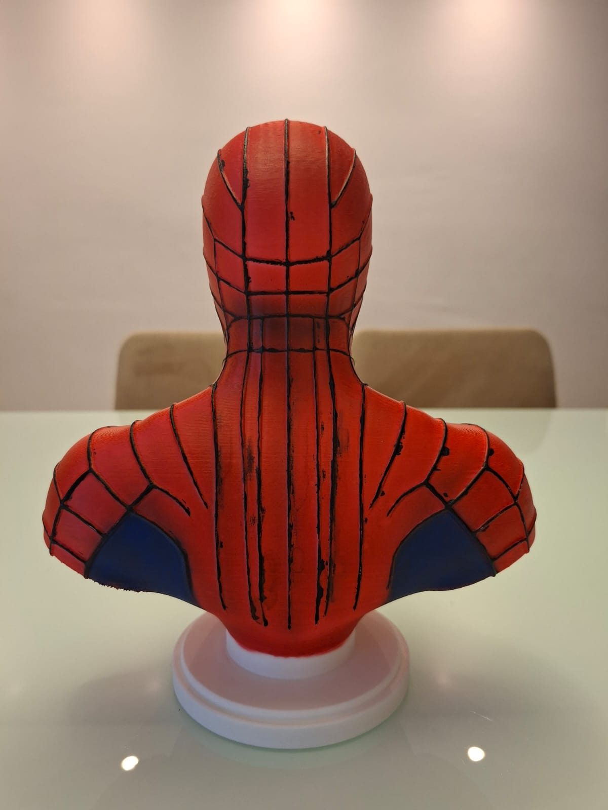 Busto Homem-Aranha 3D 24 cm – Pintado à Mão