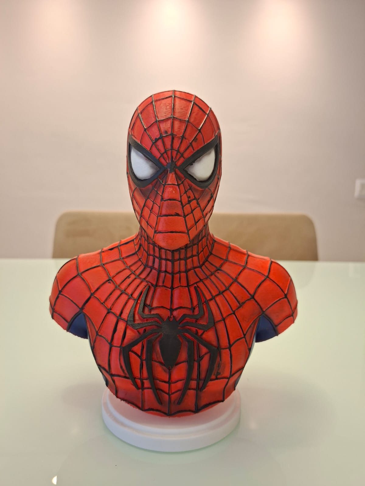Busto Homem-Aranha 3D 24 cm – Pintado à Mão
