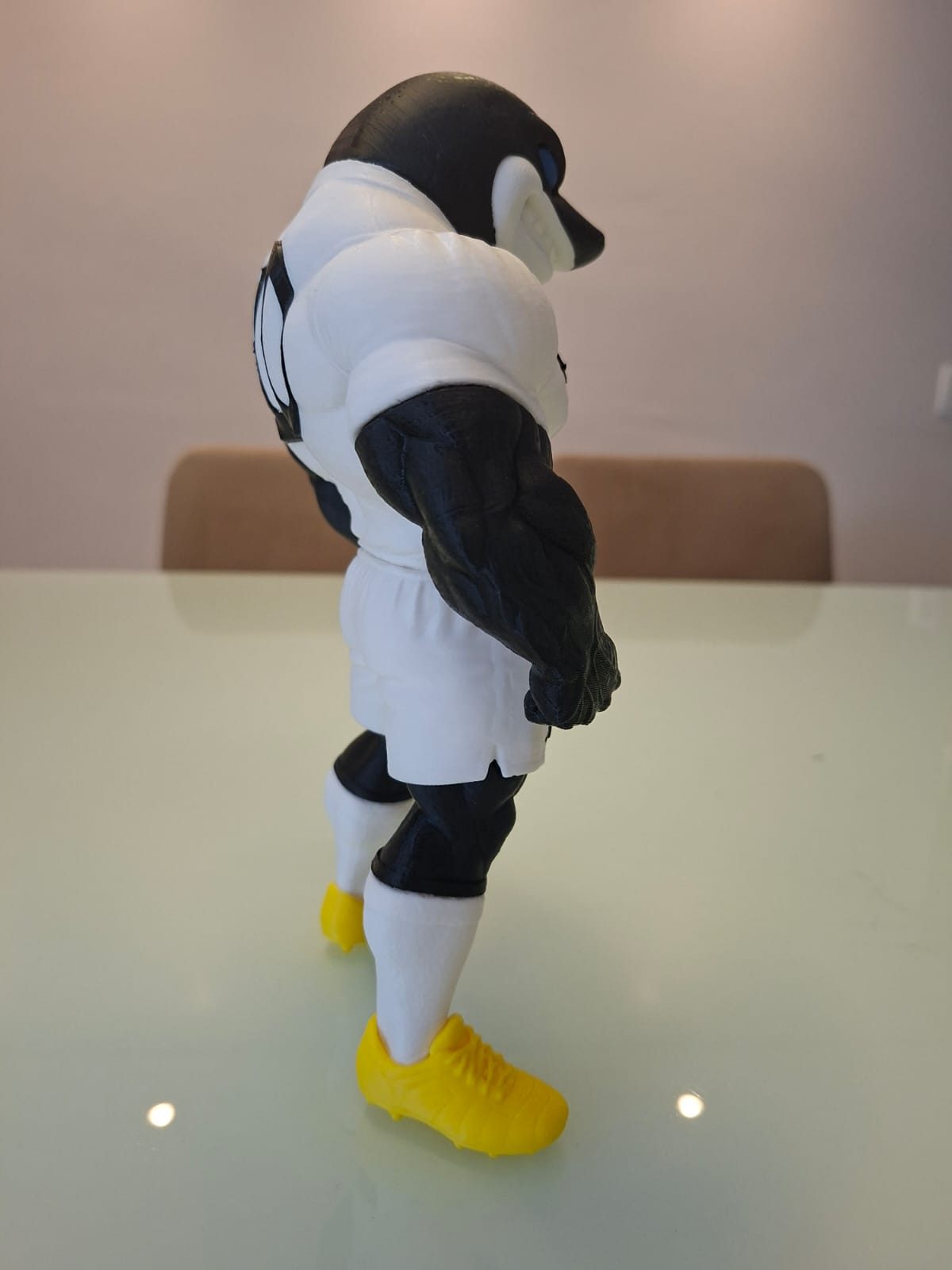 Mascote do Santos FC 23 cm – Boneco Colecionável 3D Colorido