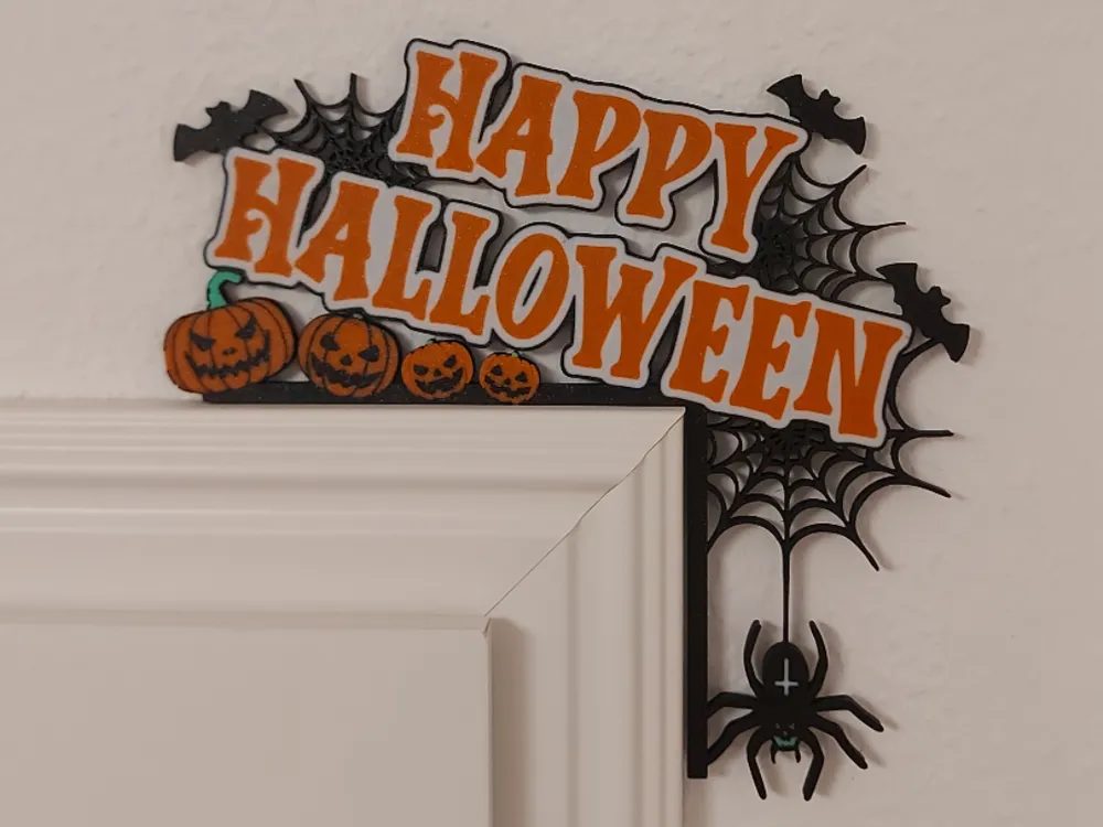 Decoração de Porta Happy Halloween 3D – Lado Direito