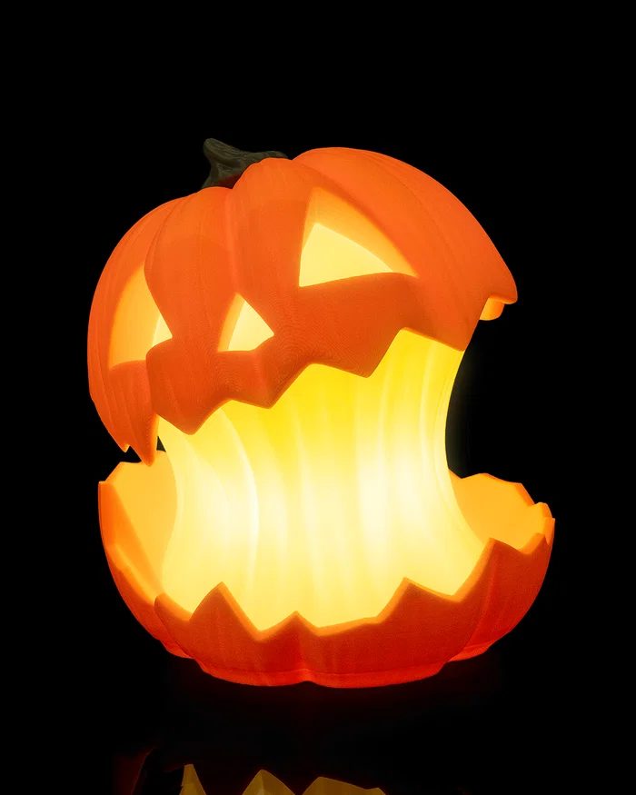 Luminária Abóbora Halloween 3D – 17 cm