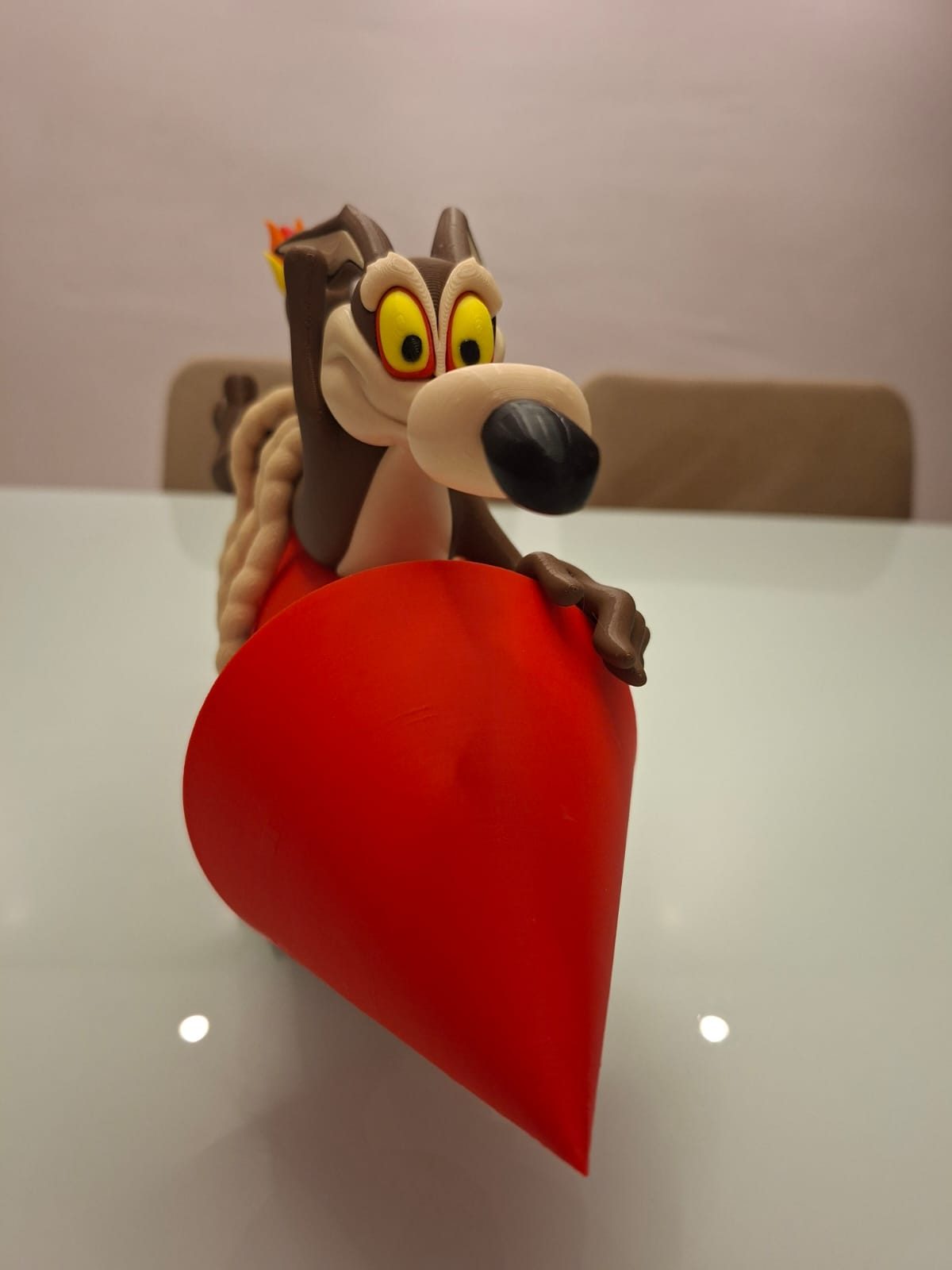 Coyote no Foguete ACME 3D – Colecionável Colorido 37 cm
