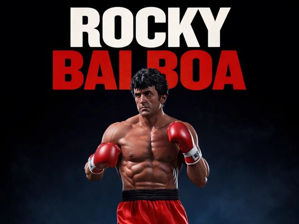 Rocky Balboa 15/18 cm – Boneco Colecionável 3D para Colorir