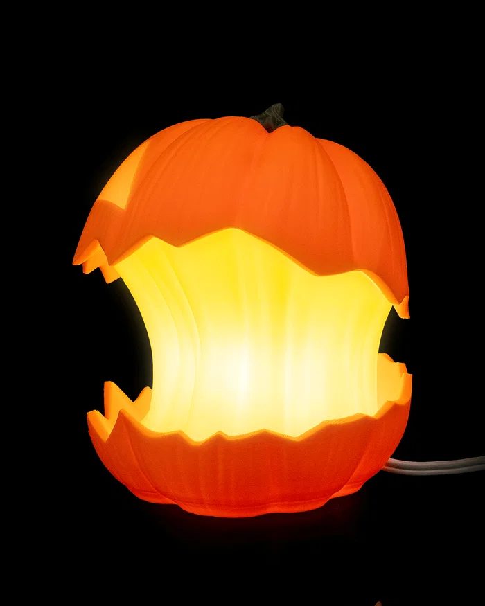 Luminária Abóbora Halloween 3D – 17 cm